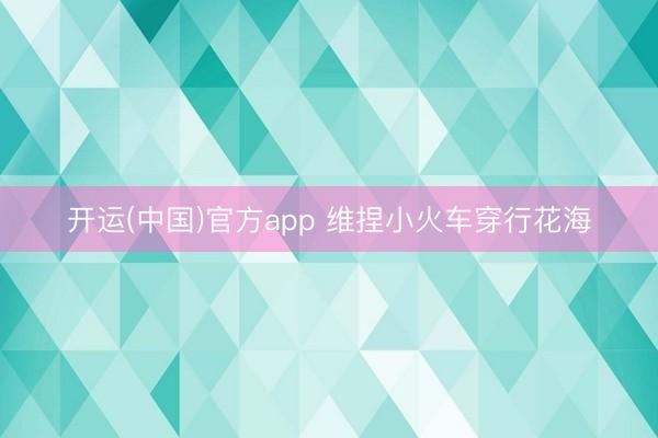 开运(中国)官方app 维捏小火车穿行花海